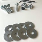 close up image of 8 washers